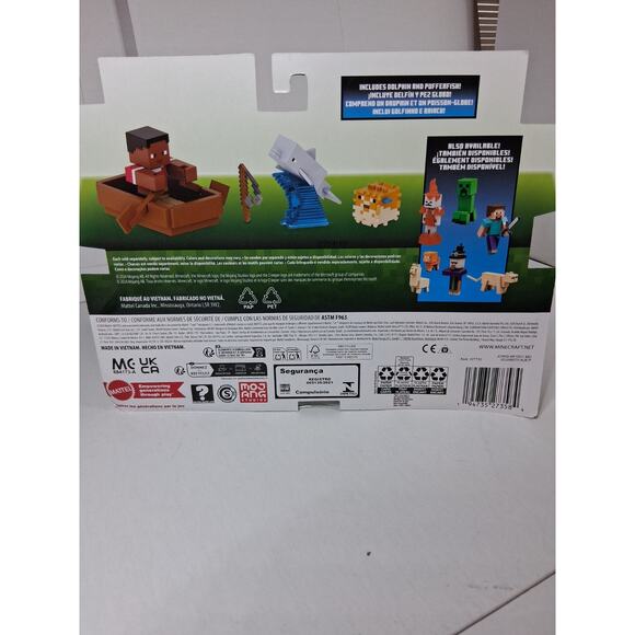 SAILOR ZURI & PUFFERFISH & DOLPHIN Deluxe Figure MINECRAFT - Picture 2 of 2